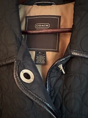 Coach Quilted Black Jacket for Women